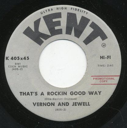 Vernon And Jewell : Those Lonely, Lonely Nights (7", Single, Promo)