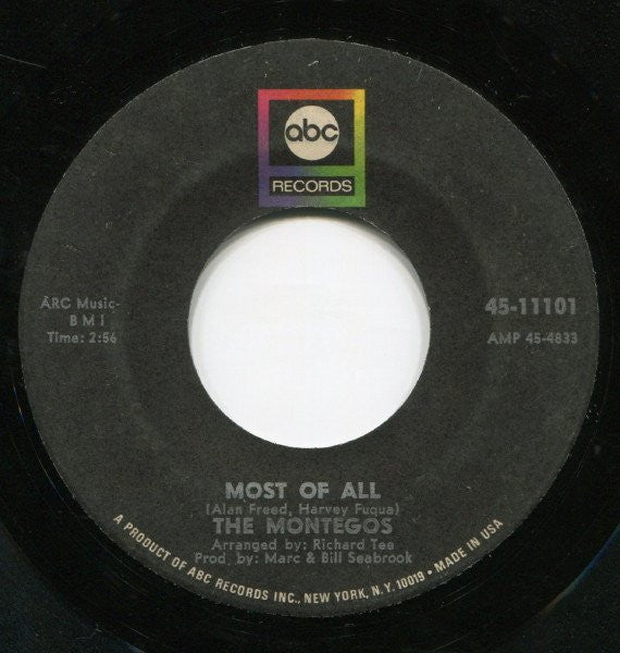 The Montegos : Most Of All (7", Single)