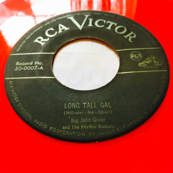 John Greer & His Rhythm Rockers : Long Tall Gal (7", Single, Red)