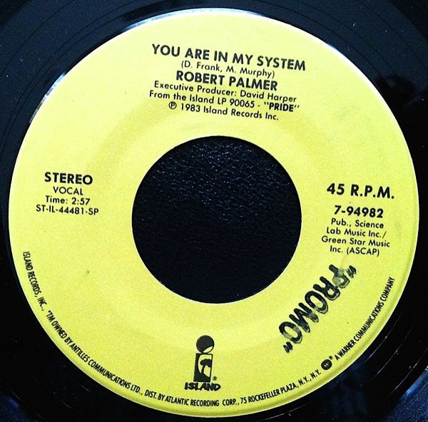Robert Palmer : You Are In My System / You're Gonna Get What's Coming  (7", Single, RE, Spe)