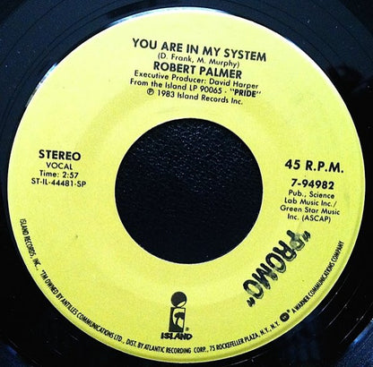 Robert Palmer : You Are In My System / You're Gonna Get What's Coming  (7", Single, RE, Spe)