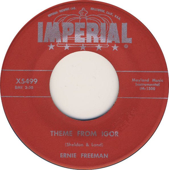 Ernie Freeman : Theme From Igor (7", Single)