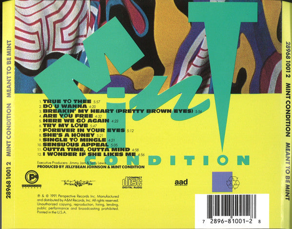 Mint Condition : Meant To Be Mint (CD, Album)