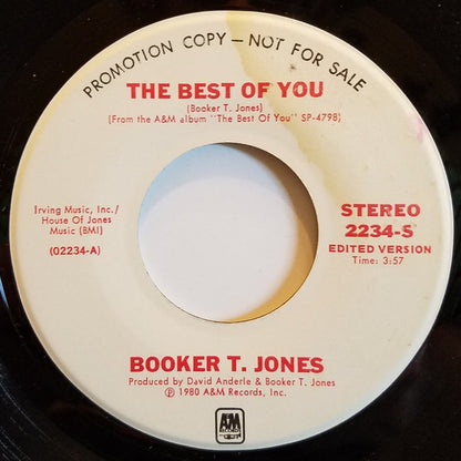 Booker T. Jones : The Best Of You (7", Promo)