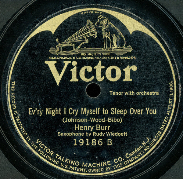 Henry Burr : Midnight Rose / Ev'ry Night I Cry Myself To Sleep Over You (Shellac, 10")