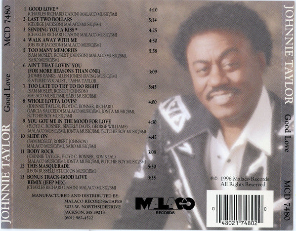 Johnnie Taylor : Good Love! (CD)
