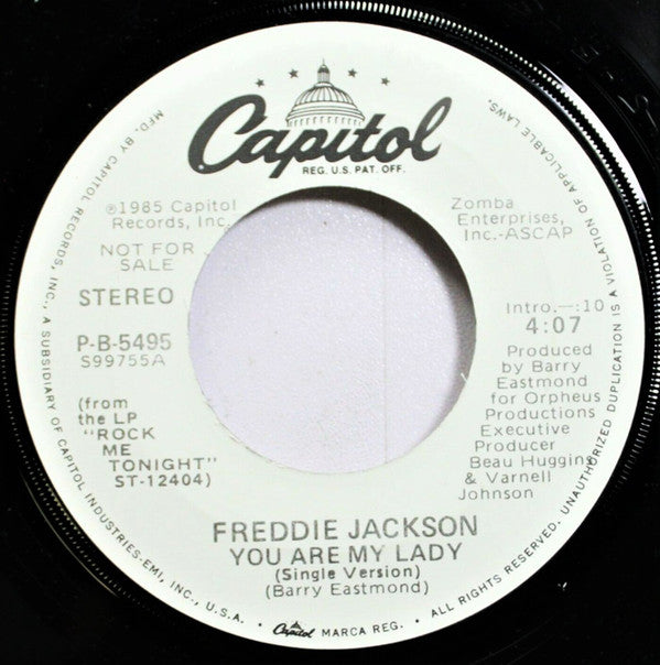 Freddie Jackson : You Are My Lady (7", Promo, Jac)