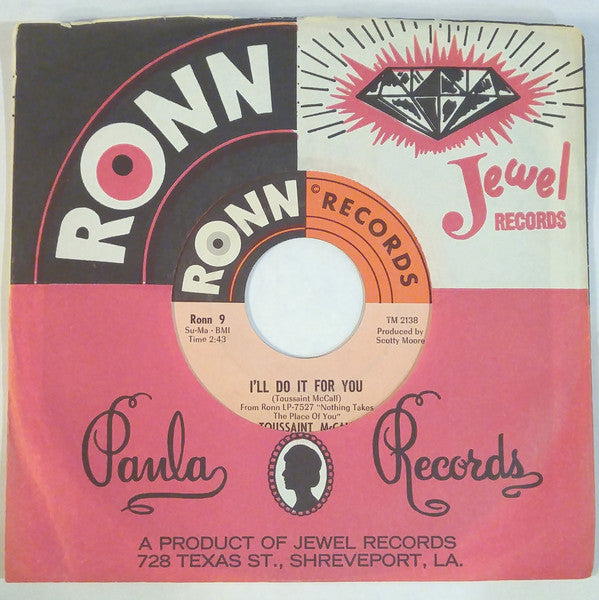 Toussaint McCall : I'll Do It For You / The Toussaint Shuffle (7", Single)