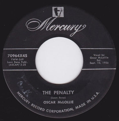 Oscar McLollie : The Penalty / Blue Velvet (7")