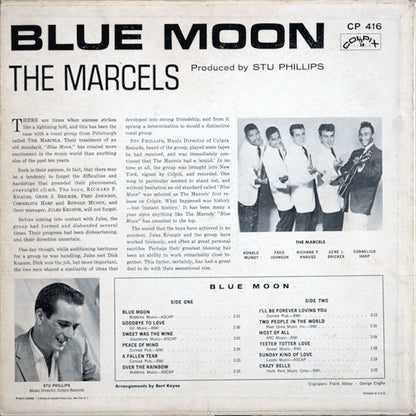 The Marcels : Blue Moon (LP, Album, Mono, RP, Mon)