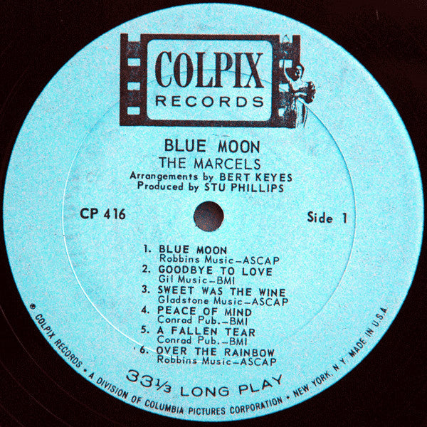 The Marcels : Blue Moon (LP, Album, Mono, RP, Mon)
