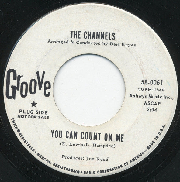 The Channels : Old Chinatown / You Can Count On Me (7", Promo)