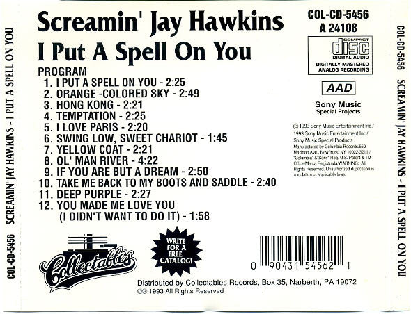 Screamin' Jay Hawkins : I Put A Spell On You (CD, Comp, RM, RP)
