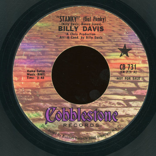Billy Davis (9) : Stanky (Get Funky) (7", Promo, Styrene)