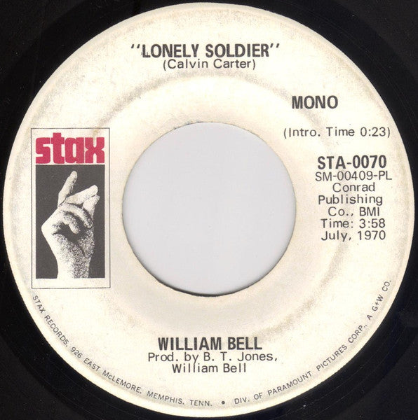 William Bell : Lonely Soldier (7", Single)