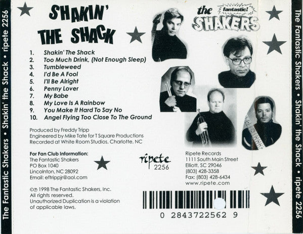 The Fantastic Shakers : Shakin' The Shack (CD, Album)