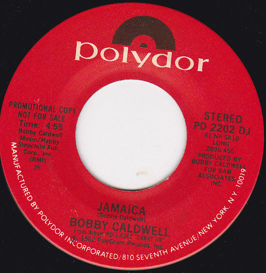 Bobby Caldwell : Jamaica (7", Single, Promo)
