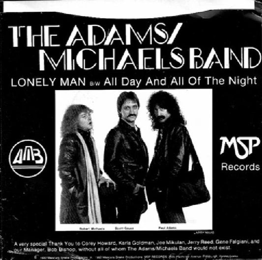 Adams Michaels Band : Lonely Man / All Day And All Of The Night (7", Single)