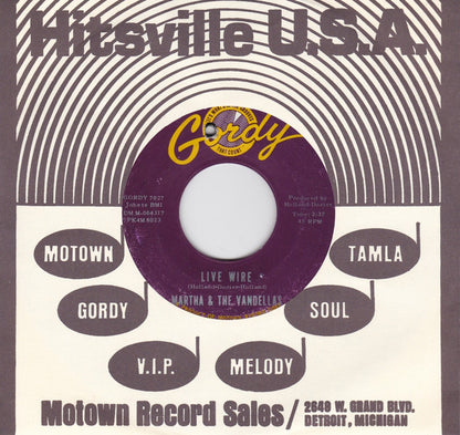 Martha Reeves & The Vandellas : Live Wire  (7", Single, Roc)