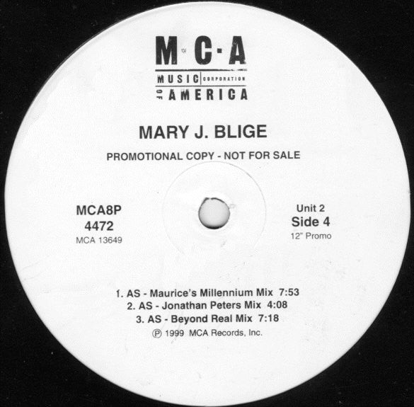 Mary J. Blige : Let No Man Put Asunder / Deep Inside / As (2x12", Promo)