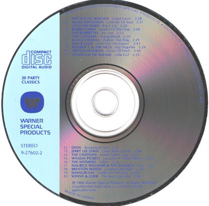Various : 20 Party Classics (CD, Comp, JVC)