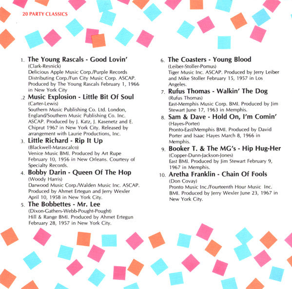 Various : 20 Party Classics (CD, Comp, JVC)