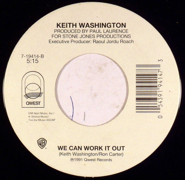 Keith Washington : Kissing You (7", Single)