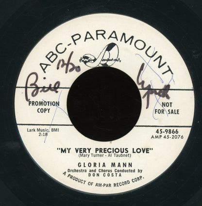 Gloria Mann : My Very Precious Love (7", Promo)
