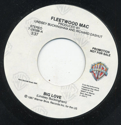 Fleetwood Mac : Big Love (7", Single, Promo, Styrene)