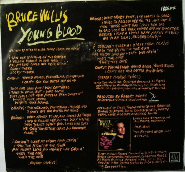 Bruce Willis : Young Blood (7", Single, Promo)