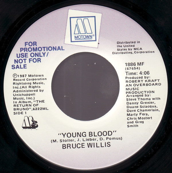 Bruce Willis : Young Blood (7", Single, Promo)
