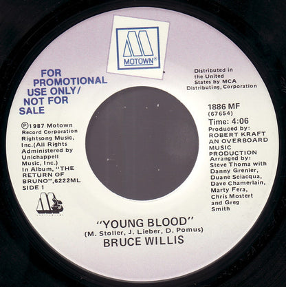 Bruce Willis : Young Blood (7", Single, Promo)