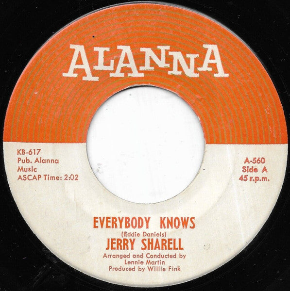 Jerry Sharell (2) : Everybody Knows (7")
