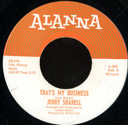 Jerry Sharell (2) : Everybody Knows (7")