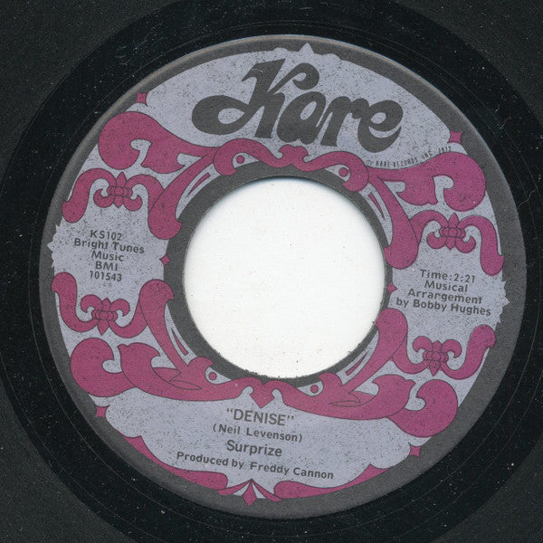 Surprize (2) : Denise/Blue Moon (7", Single)