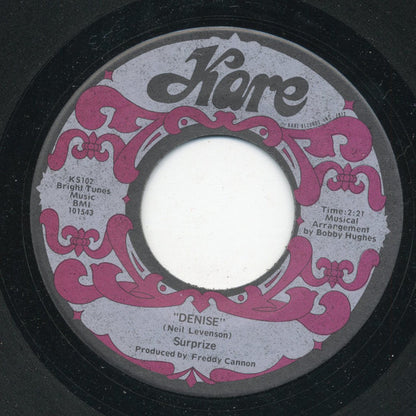 Surprize (2) : Denise/Blue Moon (7", Single)
