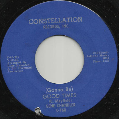 Gene Chandler : No One Can Love You (Like I Do) / (Gonna Be) Good Times (7", Single)