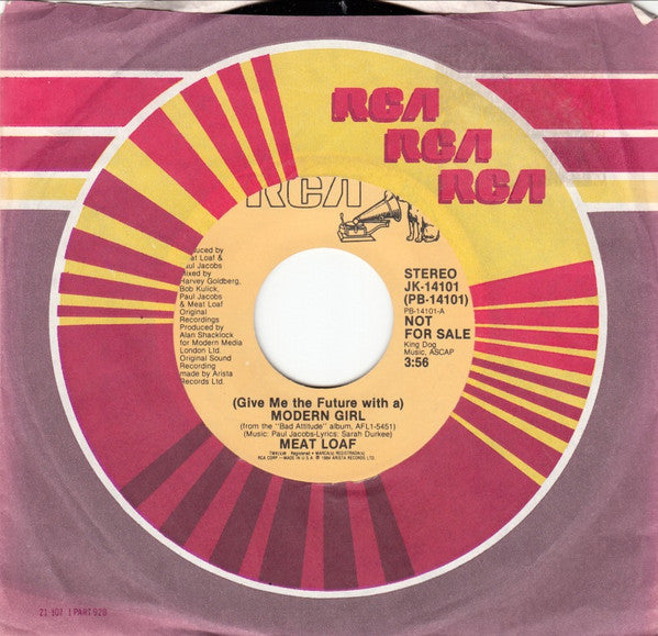 Meat Loaf : (Give Me The Future With A) Modern Girl (7", Promo, Ste)