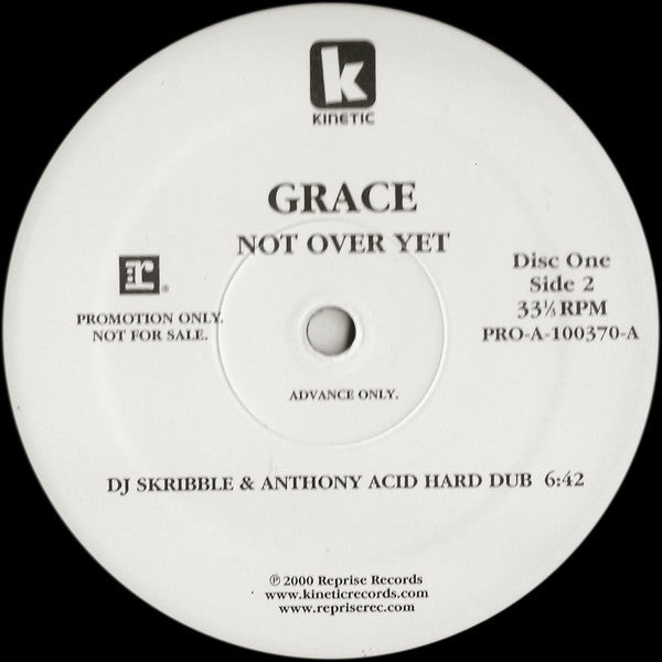 Grace : Not Over Yet (2x12", Promo)