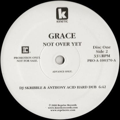 Grace : Not Over Yet (2x12", Promo)