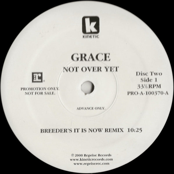 Grace : Not Over Yet (2x12", Promo)