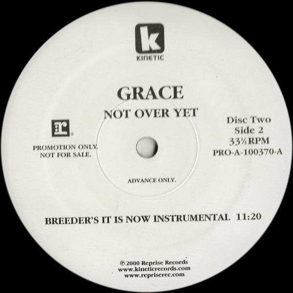 Grace : Not Over Yet (2x12", Promo)