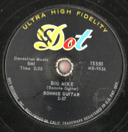 Bonnie Guitar : Dark Moon / Big Mike (Shellac, 10")