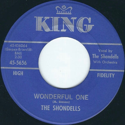 The Shondells : Wonderful One / I Gotta Tell It (7", Single)