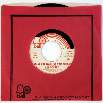 Lee Dorsey : What You Want (Is What You Get) (7", Promo, Styrene)