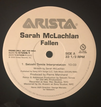 Sarah McLachlan : Fallen (12", Promo)