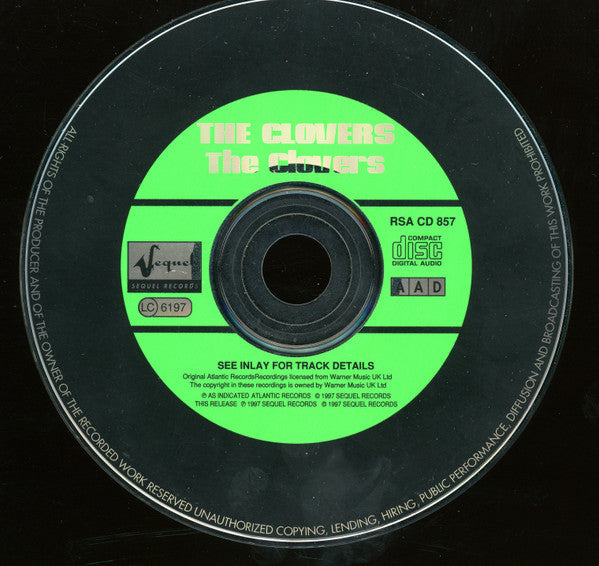 The Clovers : The Clovers (CD, Album)