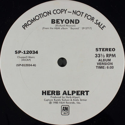 Herb Alpert : Beyond (12", Promo)