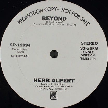 Herb Alpert : Beyond (12", Promo)