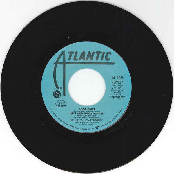 INXS And Jimmy Barnes : Good Times (7", Single, Promo)